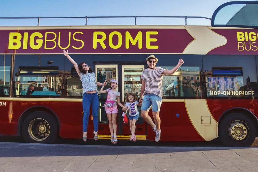 Rome: Colosseum, Roman Forum, Palatine Hill & Hop-on Hop-off - Big Bus 24-hour hop-on hop-off: your Rome viewpoint ticket