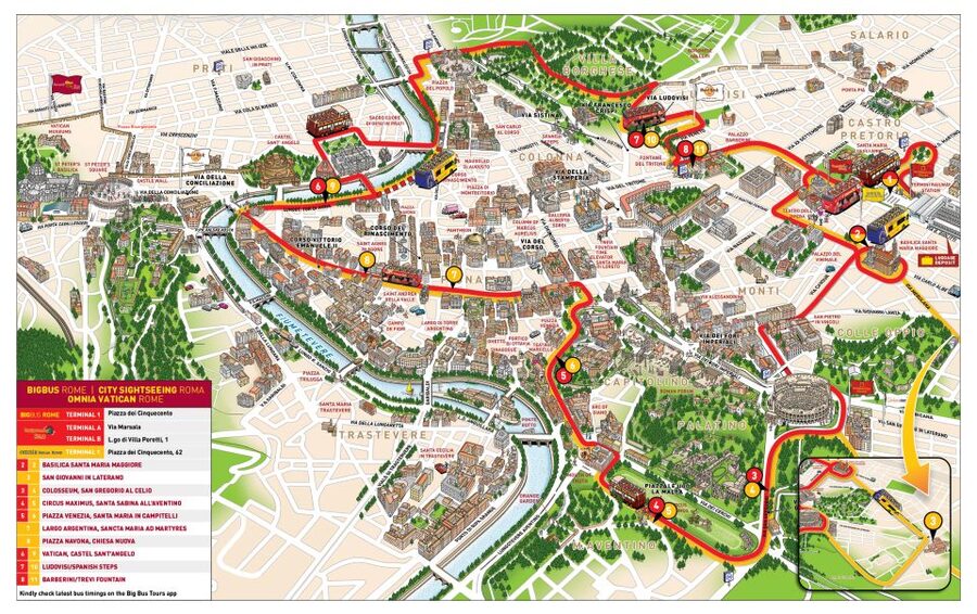 Rome: Hop-On Hop-Off Bus and Optional Cruise Port Transfer - A realistic Rome plan: using your 4 hours wisely