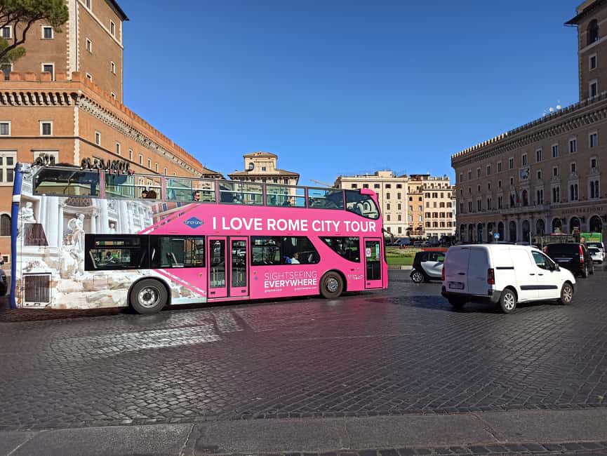 Rome: Hop-on Hop-off Bus tour + Pantheon Priority Entry - Pantheon Priority Entry With a Host