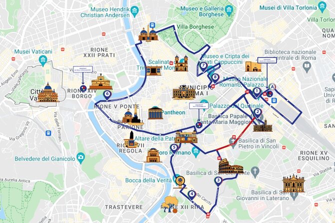 Rome: Panoramic sightseeing Bus Tour + City Highlights Audioguide - Ponte Sant’Angelo stop: Tiber views that make Rome feel real