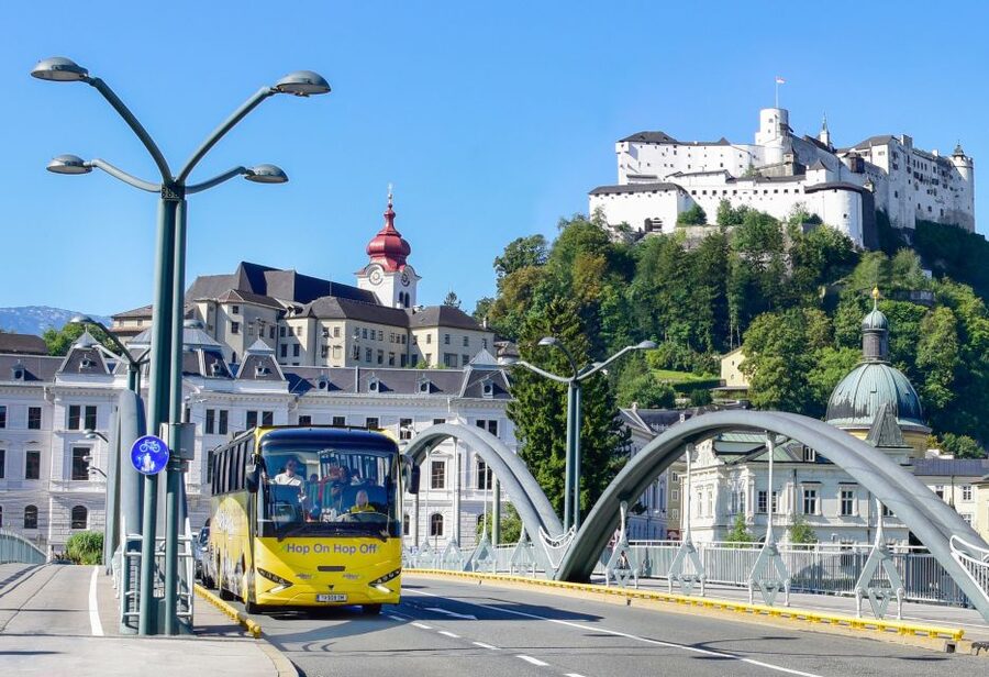 Salzburg: Hop-on Hop-off City Tour - The Yellow Line route: how the 10 stops shape your day