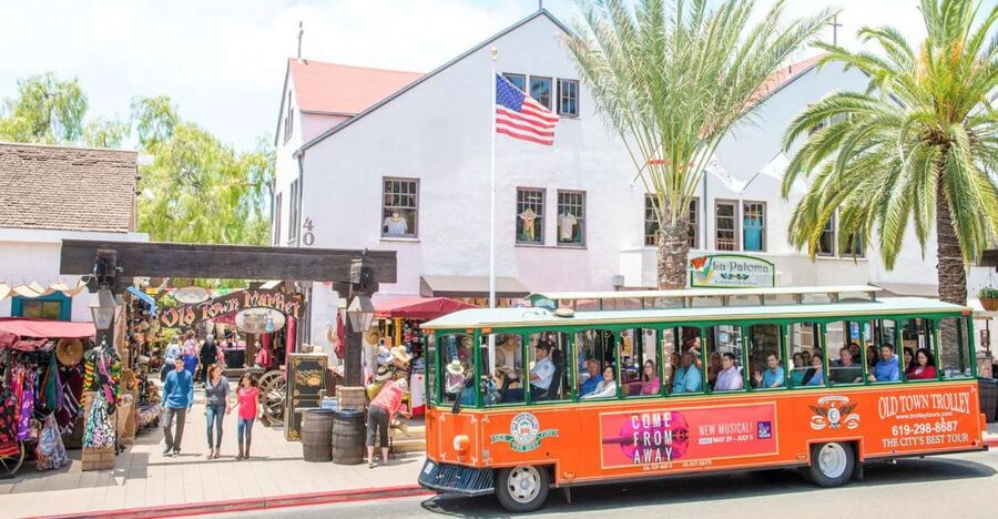 San Diego: Hop-on Hop-off Narrated Trolley Tour - Old Town San Diego State Historic Park: adobe homes and early settlement context