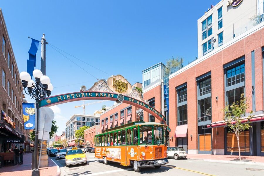 San Diego: Hop-on Hop-off Narrated Trolley Tour - Gaslamp Quarter and Petco Park: Victorian blocks and modern stadium energy