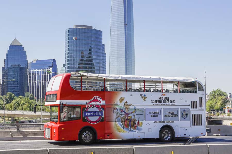 Santiago: 1-Day Hop-On Hop-Off Bus and Cable Car Ticket - Starting point in Las Condes: Parque Arauco and an easy first win