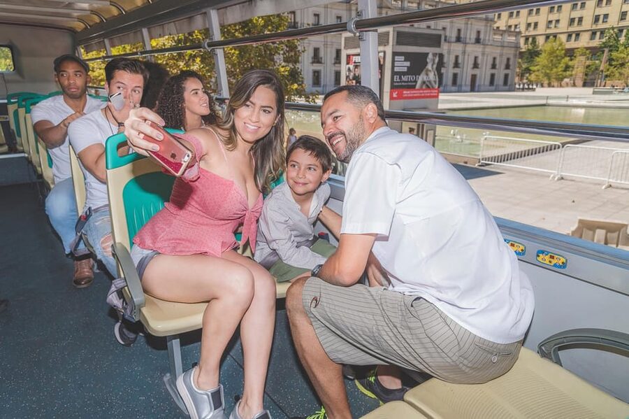 Santiago: 1-Day Hop-On Hop-Off Bus and Cable Car Ticket - Bicentenario Park and the first round of big-photo energy