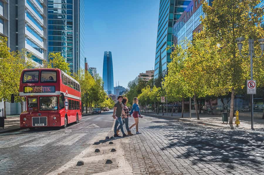 Santiago: Hop-on Hop-off Bus Day Ticket with Audio Guide - Mapocho river break at Plaza de la Aviación
