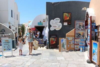 Santorini Island Bus Tour and Caldera Sunset Cruise - Prophet Elias: Santorini’s highest viewpoint at about 550 meters