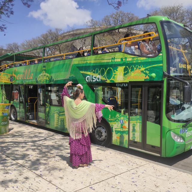 Seville: 2-Day Hop-on Hop-off Bus Ticket - The Plaza de España and Parque de María Luisa From the Bus