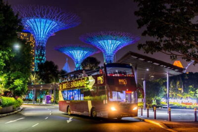 Singapore: Big Bus Night Tour by Open-Top Bus & Live Guide - Lau Pa Sat (Telok Ayer area) and the satay tasting break