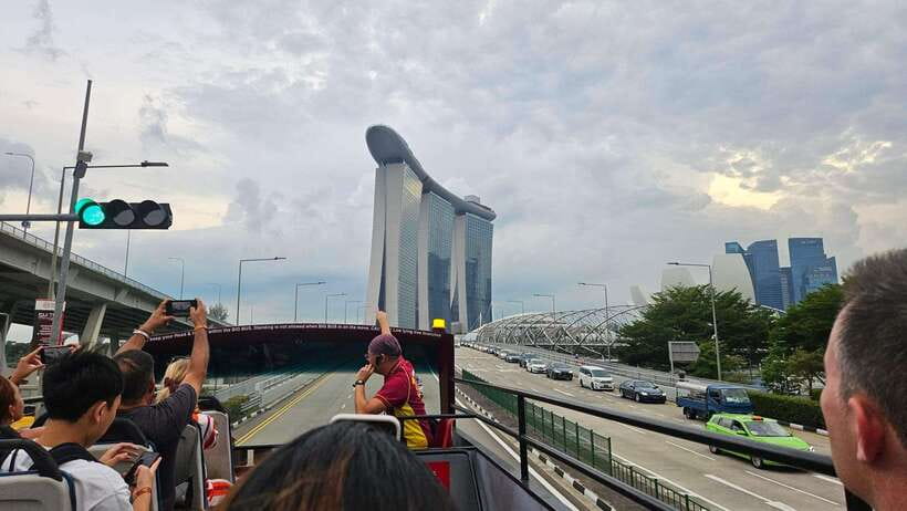 Singapore: Big Bus Night Tour by Open-Top Bus & Live Guide - Orchard Road at night, plus the Clarke Quay option