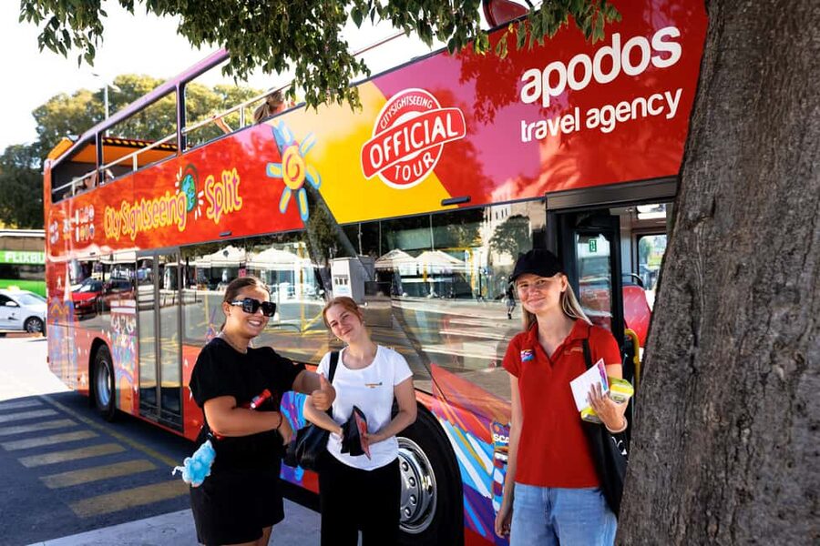 Split: Hop-On Hop-Off Sightseeing Red Line City Tour - The Route: From Diocletian’s Walls to Marjan Hill and Bačvice Beach