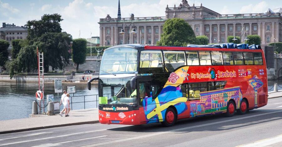 Stockholm: City Sightseeing Hop-On Hop-Off Bus Tour - Cruise-terminal routing and the optional 55-minute boat tour