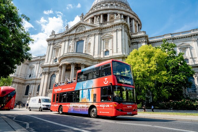 TopView® 48 Hr Hop on Hop off Bus Tour with River Cruise & Walks - Trafalgar Square and Westminster Pier: where the walking and river clicks together