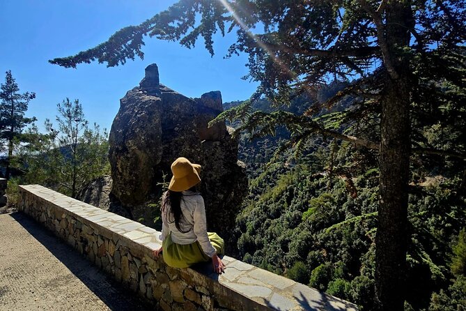 Troodos Mountains, Kykkos and Omodos Bus Tour from Paphos - Chrysoroyiatissa Monastery: Byzantine icons and wine views