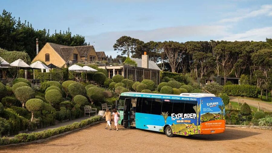 Waiheke Island: Ferry & Hop-On Hop-Off Explorer Bus Tickets - Guides, app tracking, and the bus experience you’ll actually feel