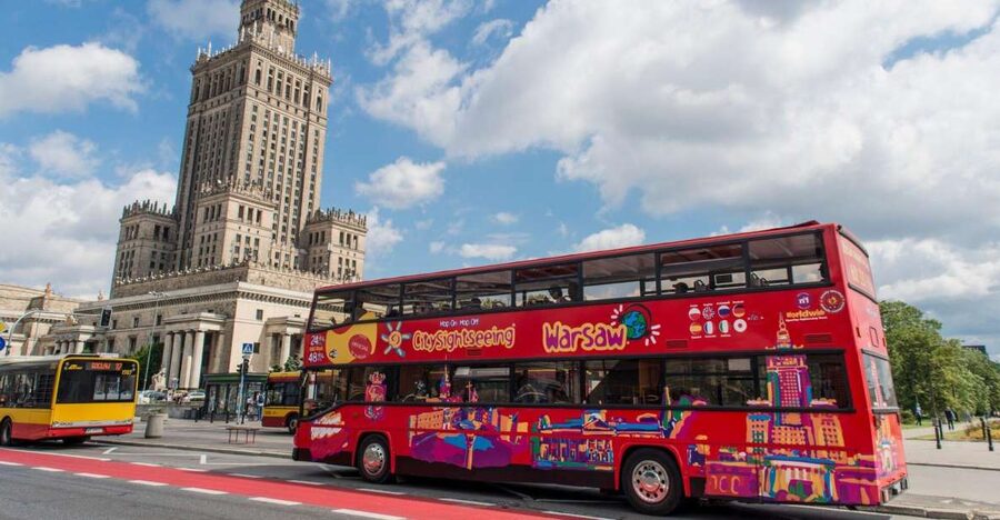 Warsaw: City Sightseeing Hop-On Hop-Off Bus Tour - Red Route stops: University, science, Praga, and memorial streets