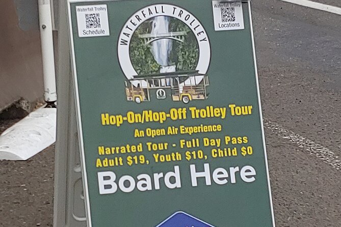 Waterfall Hop-On Hop-Off Trolley Tour Multnomah Falls Day Pass - The real pattern: some stops are quick, some ask you to walk